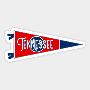 Tennessee Flag Pennant Sticker